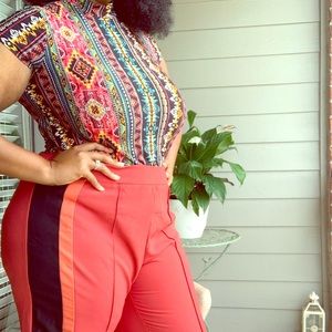 Tribal fitted T-shirt